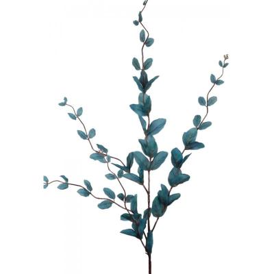 Teal Silk Leaf Spray